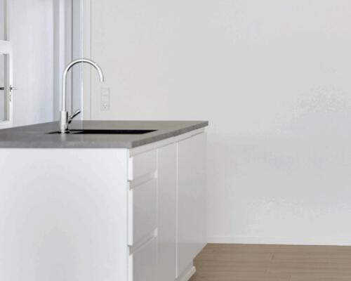 Nybygget rækkehus i 1 plan