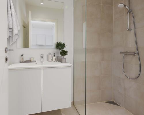 Delevenlig 3-værelses med terrasse og tæt på Aarhus C