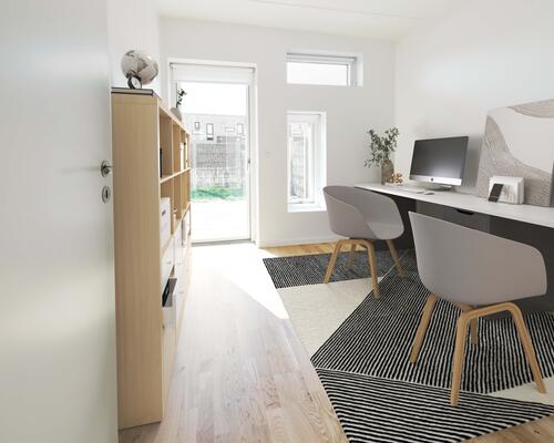 Delevenlig 3-værelses med terrasse og tæt på Aarhus C