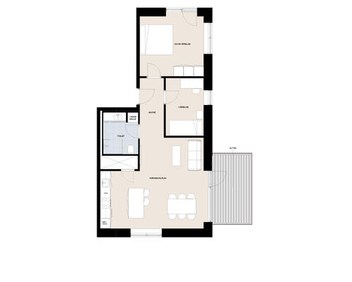 3 værelses lejlighed i Horsens