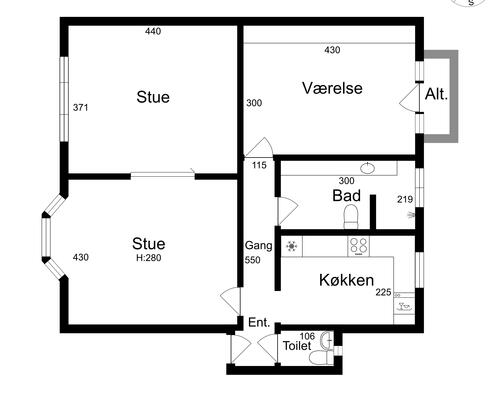 3 værelses lejlighed i Esbjerg