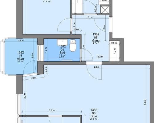 3 værelses lejlighed i Randers NØ