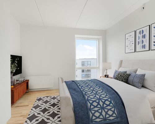 Dejligt køkkenalrum med udgang til altan