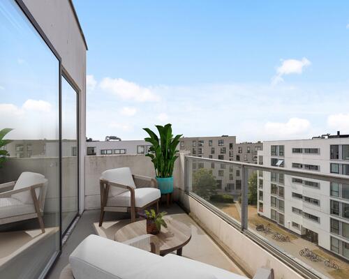 Dejligt køkkenalrum med udgang til altan