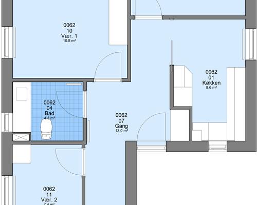 4 værelses lejlighed i Viborg