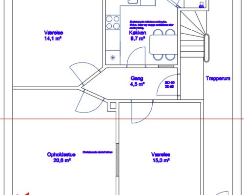 Dejlig 3-værelses stuelejlighed