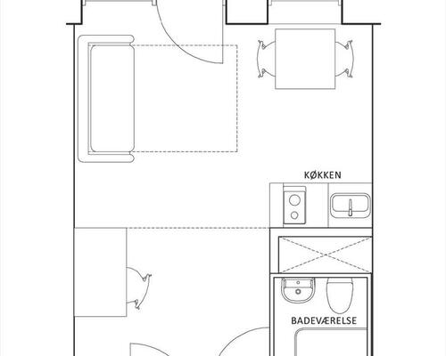 1 værelses lejlighed i Valby