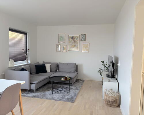 Renoveret 3-værelses lejlighed med altan og parkering