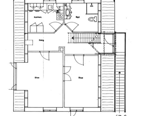 Stor delevenlig lejlighed i 2 plan, adgang til stor have og gratis parkering – 114 Kvm