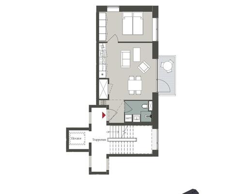 1 værelses lejlighed i Odense V