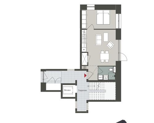 1 værelses lejlighed i Odense V