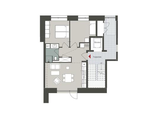 2 værelses lejlighed i Odense V