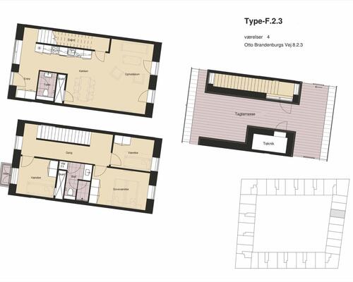 4 værelses lejlighed i København SV