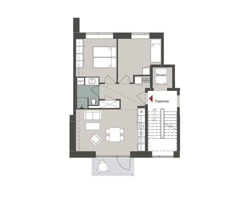 2 værelses lejlighed i Odense V