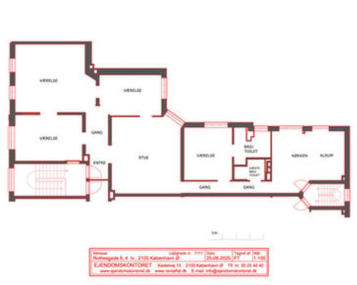 5 værelses lejlighed i København Ø
