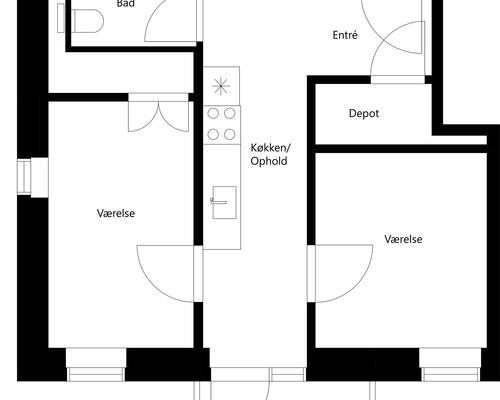 2 værelses lejlighed i Risskov