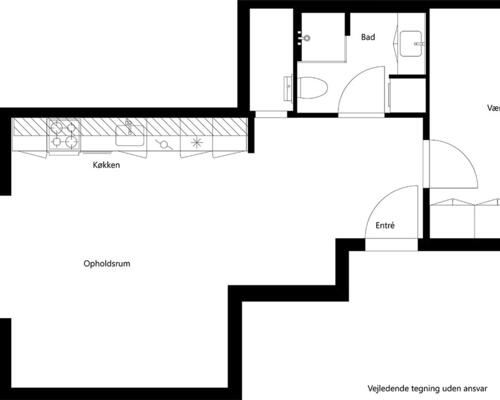 2 værelses lejlighed i Hillerød