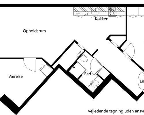 3 værelses lejlighed i Hillerød
