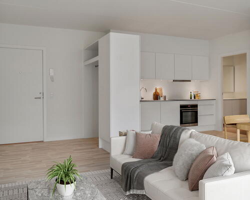 Teglværkskanten - Lækker og lys 2-værelses lejlighed med altan