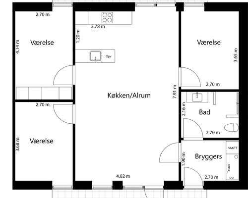 4 værelses hus i Vejle