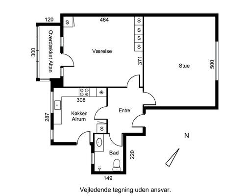 2 værelses lejlighed i Esbjerg