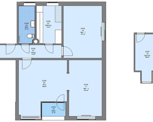 4 værelses lejlighed i Esbjerg