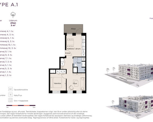 Lys 2-værelses i Ballerup