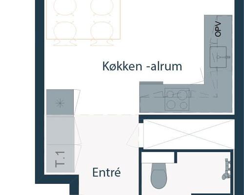 2 værelses lejlighed på Mudillesvej i Brøndby udlejes