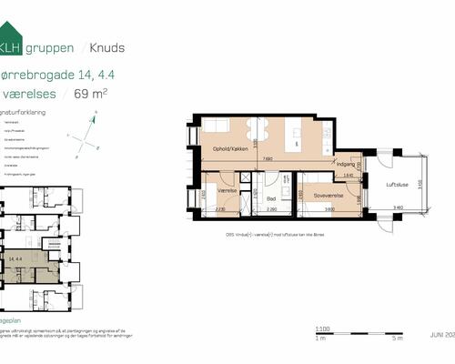 3 værelses lejlighed i Århus C