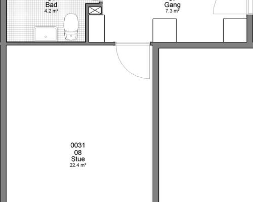 2 værelses lejlighed i Haderslev