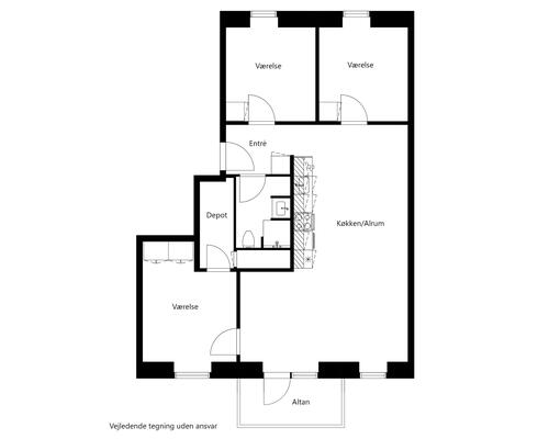 4 værelses lejlighed i Taastrup