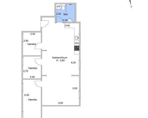 4 værelses lejlighed i Nykøbing Sjælland