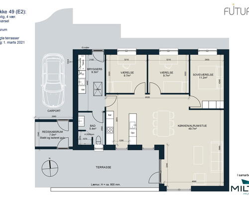 4 værelses hus i Ringsted