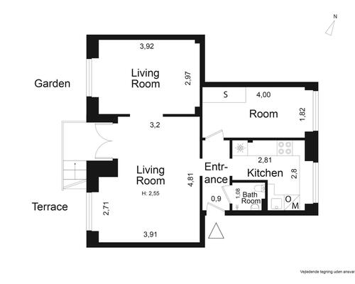 Hyggelig lejlighed med egen privat have | Virum