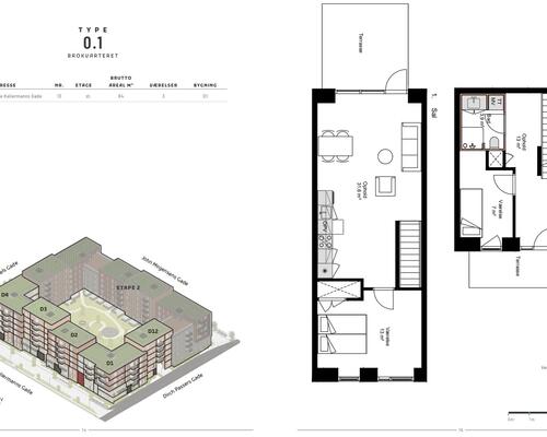 2 værelses lejlighed i Århus C