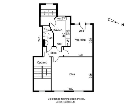 2 værelses lejlighed i Esbjerg