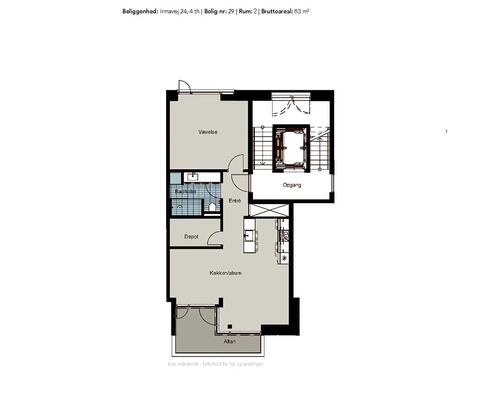 2 værelses lejlighed i Rødovre