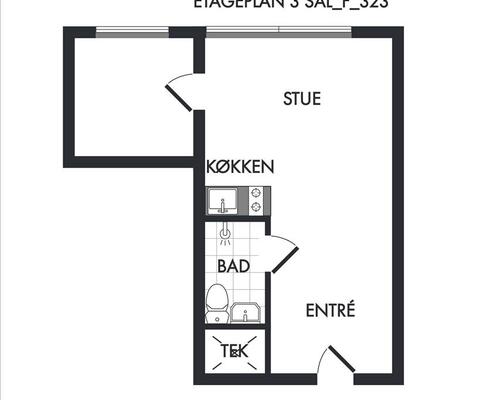 2 værelses lejlighed i Frederiksberg