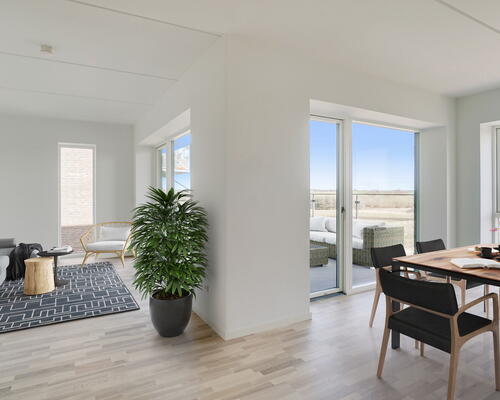 Egedal Stationsby - 4 vær. lejlighed med fantastisk udsigt og stor altan