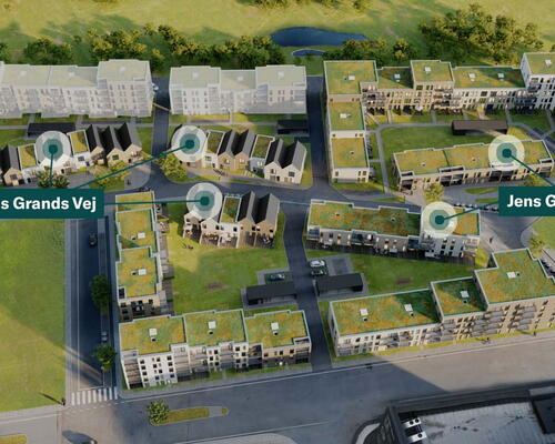 Egedal Stationsby - Stor 2 vær. på hele 89m2 med 2 private terrasser og fantastisk grøn udsigt