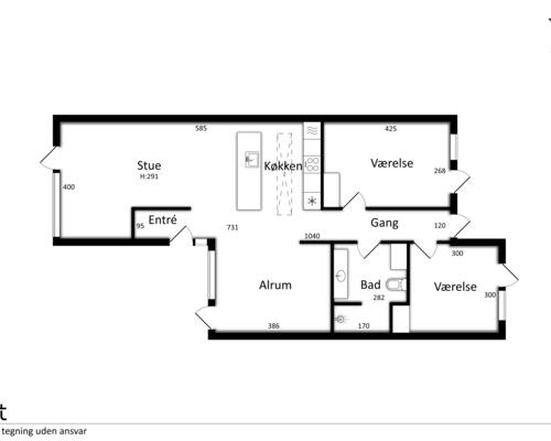 3 værelses hus i Nørresundby