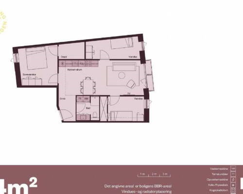 4 værelses lejlighed i København S