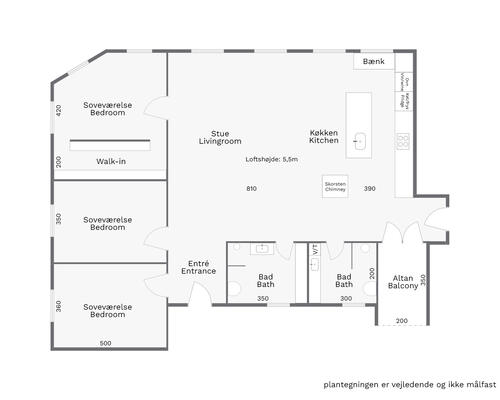 5 værelses lejlighed i København Ø