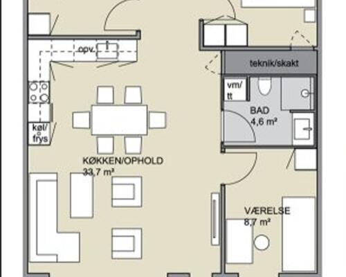 Familievenlig 4-værelses lejlighed i Karlslunde
