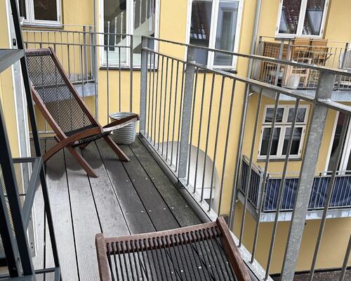 Lækker citylejlighed med altan