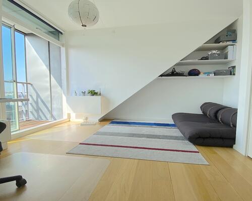 Skøn lys penthouse i to plan