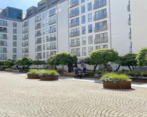 Skøn lys penthouse i to plan