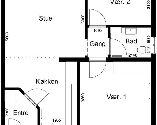 3 værelses lejlighed i Roslev