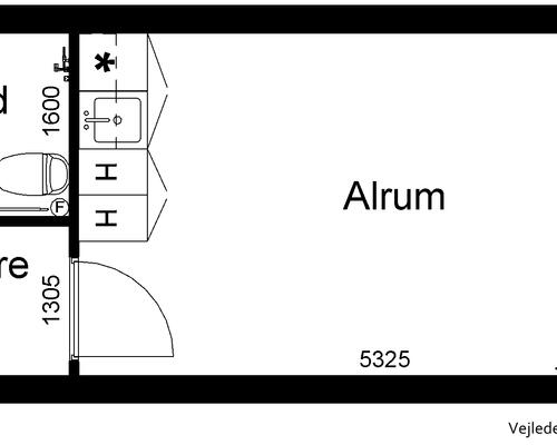1 værelses lejlighed i Hørsholm