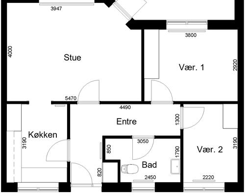 3 værelses hus i Skive